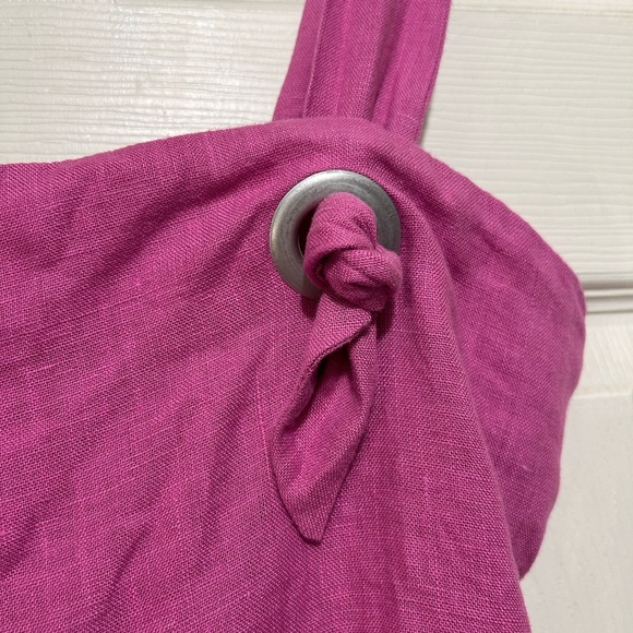 Back Beat Co. Linen Knot Cami in Cyber - Picture 3 of 7